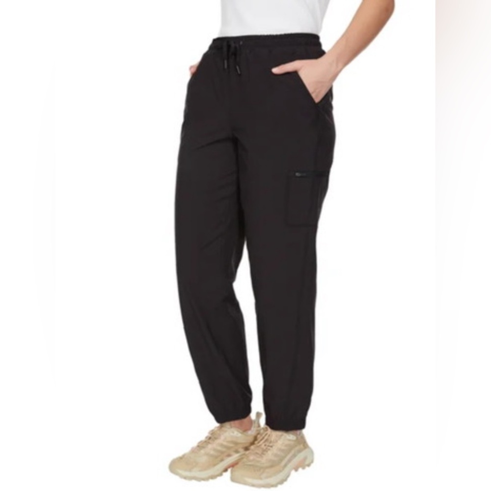 Merrell Black Fleece Lined Track Pants With Drawstring XL - Picture 3 of 3